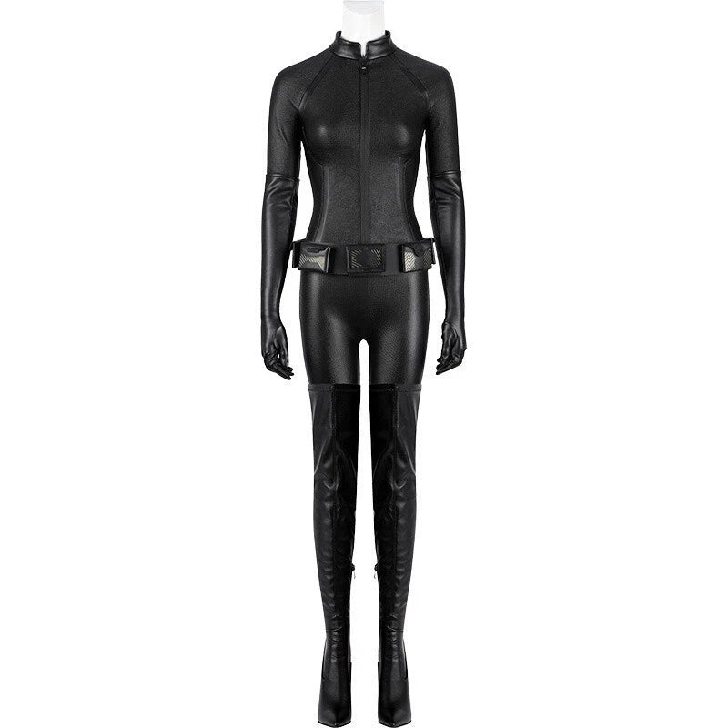The Dark Knight Rises Catwoman Cosplay Costume Selina Kyle Women Jumpsuit Set 07FC0E-D4 - KOEEK