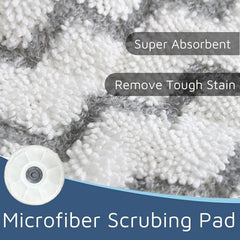 Rotating mop replacement pads, 12-pack. 07FC0E-D4 - KOEEK