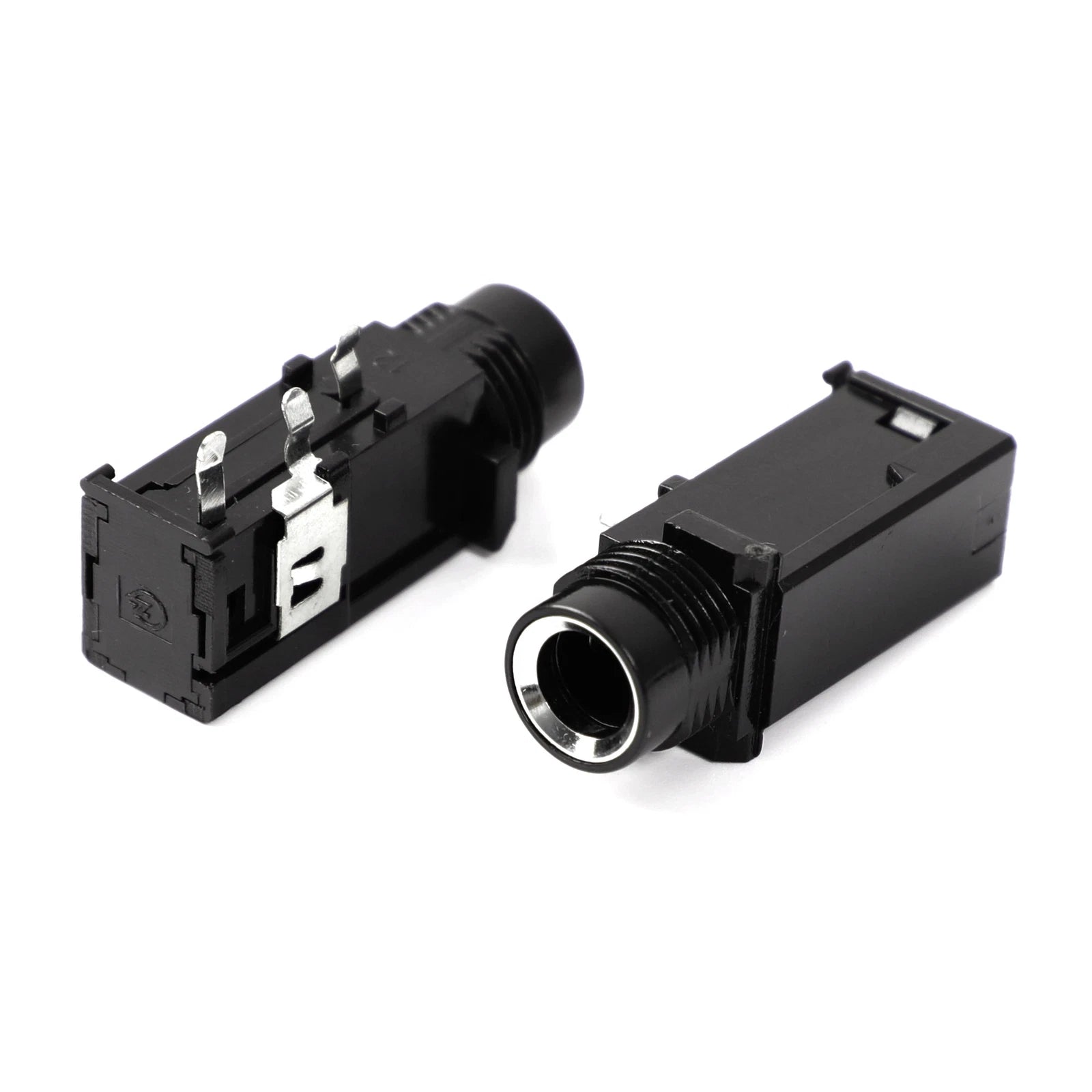 10 Pcs 1/4" 6.35mm Headphone Mono Jack 3 Pins PCB Panel Mount Socket Connectors 07FC0E-D4 - KOEEK