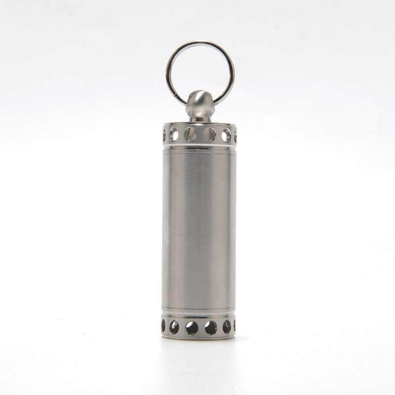 Solid Metal Outdoor Camping Survival EDC Multi Tool Waterproof Medicine Pill Box 07FC0E-D4 - KOEEK