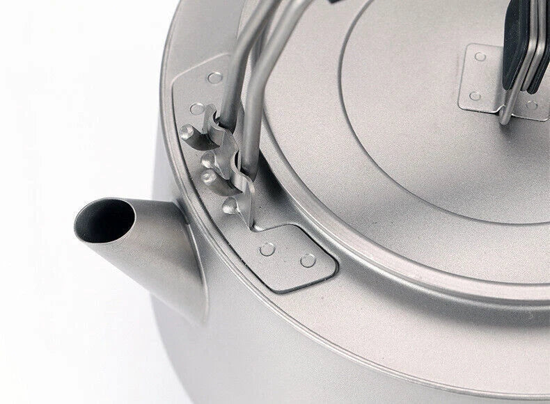 Outdoor 600ml Titanium Kettle Camping Travel Light Tea Kettle Coffee Pot 07FC0E-D4 - KOEEK