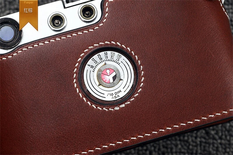 Handmade Leather Camera Half Case Protective Cover for Leica M3 07FC0E-D4 - KOEEK