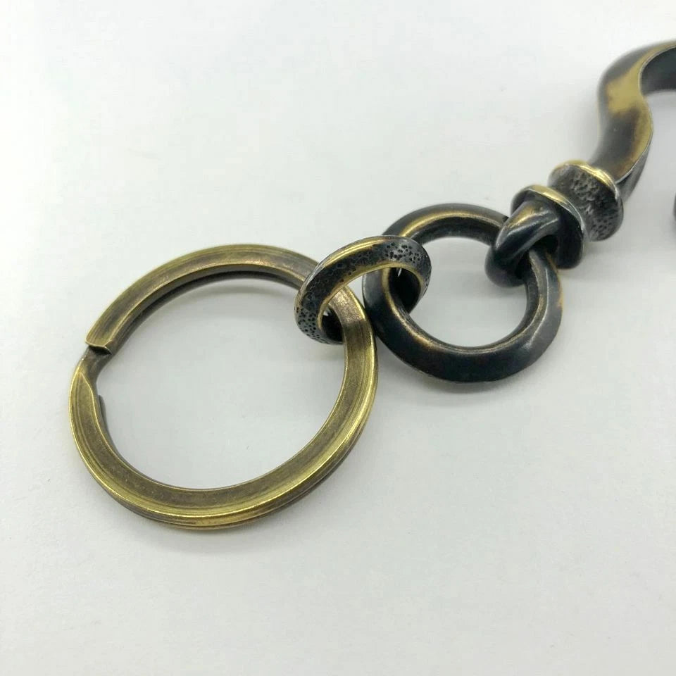 Brass Key Chain Key Ring Backpack Pendant Tool Outdoor Hanging Hook EDC C-8SB EDC - KOEEK