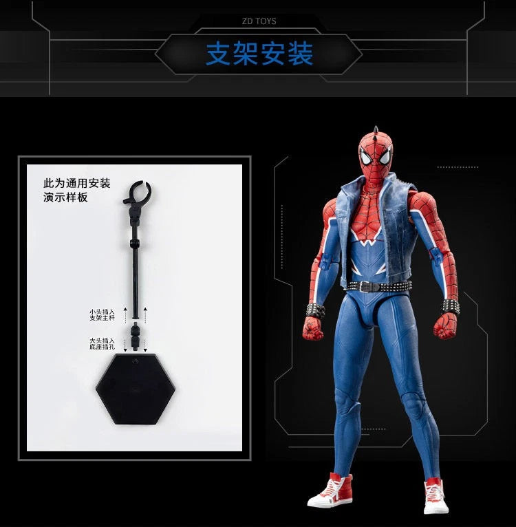 ZD Toys Marvel's Spider-Man Spider-Punk Suit 7" Action Figure in Stock 07FC0E-D4 - KOEEK