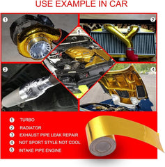 new Sporacingrts 2" x32.8'(10M) Gold Adhesive Backed Heat Barrier... SPORACINGRTS - KOEEK