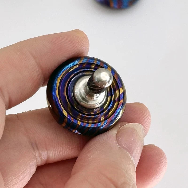 Titanium Superconducting Hand Twisting Spinning Top Gyro Gyroscope Spinner Toys 07FC0E-D4 - KOEEK