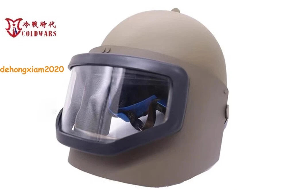 Russian MASKA-1 Tactical Helmet ABS Fish Tank helmet Replica Metal Shield EVRI 07FC0E-D4 - KOEEK