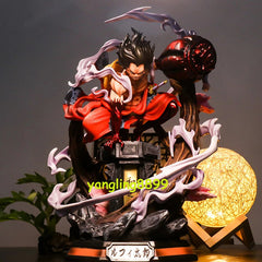 Japan Anime Luffy Figure w/ 2 Heads PVC Model Big Stutue Light UP Collect 38cm 07FC0E-D4 - KOEEK