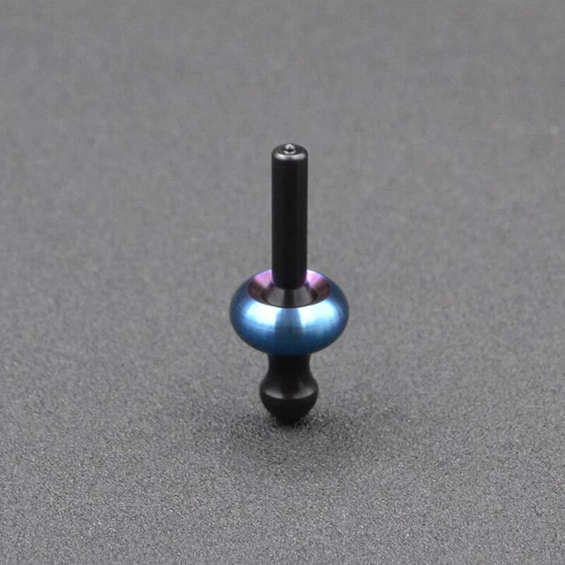 Titanium Alloy Steel Enoki Mushroom Shape Spinner Top Hand Twisting Gyro EDC Toy 07FC0E-D4 - KOEEK