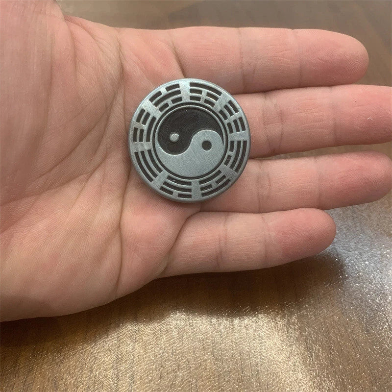 Haptic Coin Fidget Clicker Metal Slider Push Card Pocket EDC Toy Gift for Aults 07FC0E-D4 - KOEEK
