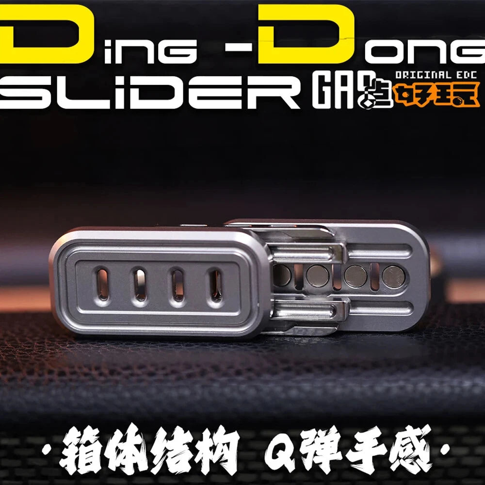 EDC Titanium Alloy Push Slider Mechanical Intensive Toy Decompression Tools Gift 07FC0E-D4 - KOEEK