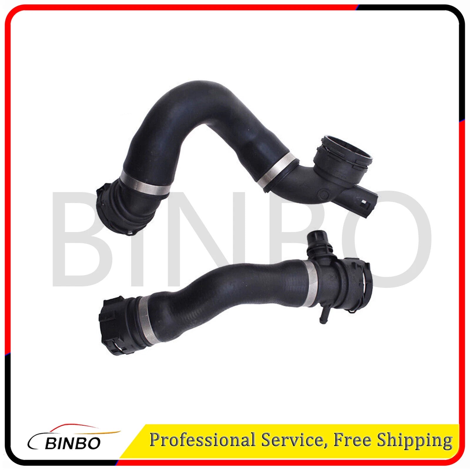 2pc Engine Radiator Coolant Hose Upper + Lower for BMW E93 E92 E91 E90 E84 323i 07FC0E-D4 - KOEEK