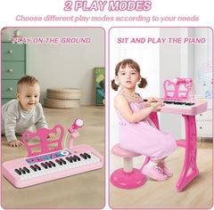 new Kids Piano, 37 Keys Toddler Piano Keyboard Toy Electronic Musical Instrument... 07FC0E-D4 - KOEEK
