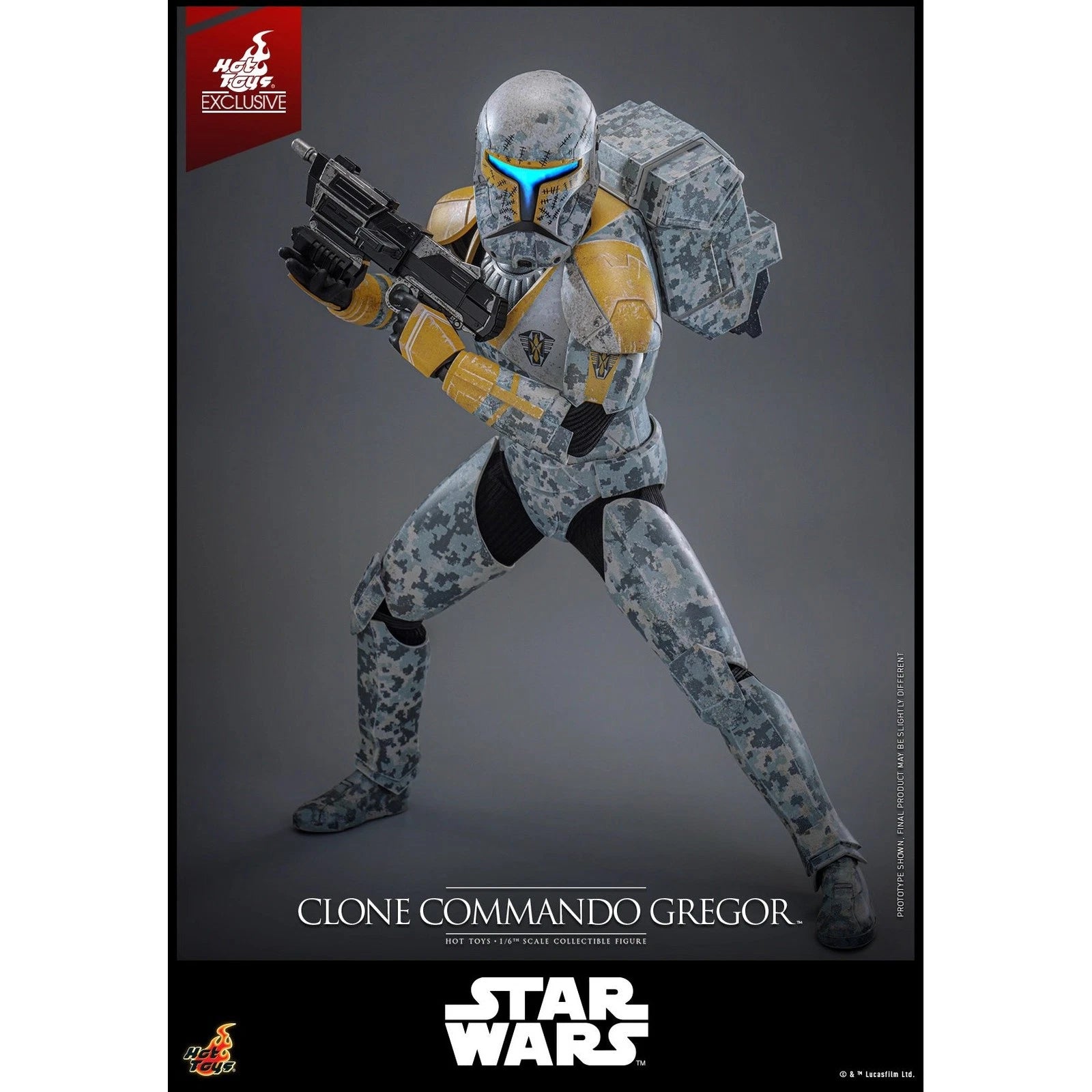 Hot Toys TMS155 1/6 Clone Commando Gregor 12 inch Collectible Action Figure HOT_TOYS - KOEEK