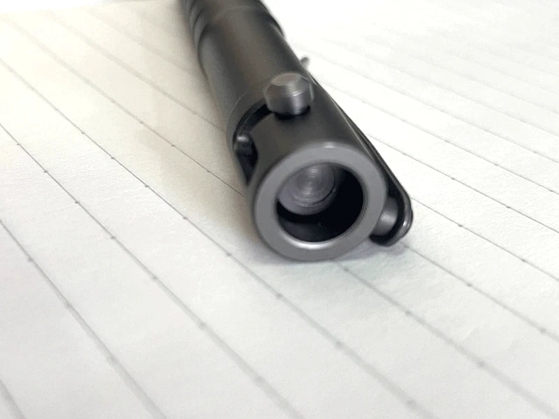 Solid Aluminium Alloy Pocket Ballpoint Pen Office Signature Pen Outdoor EDC Pen 07FC0E-D4 - KOEEK
