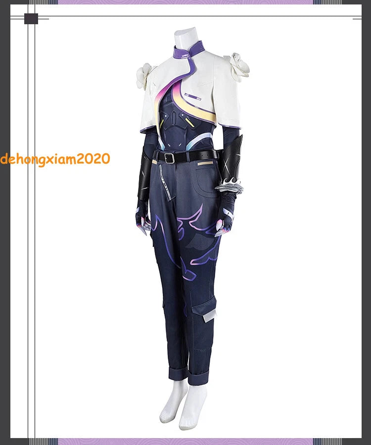 VALORANT Vyse Cosplay Costume Outfit Halloween Game Full Set Women's Clothing 07FC0E-D4 - KOEEK