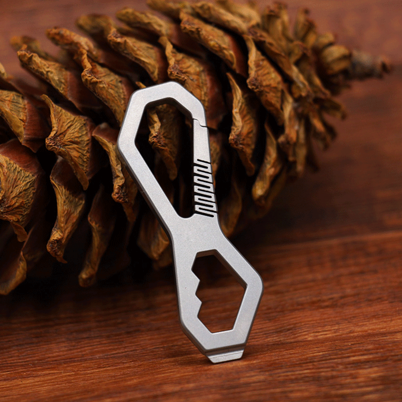 Titanium Alloy Multi Tool Wrench Screwdriver Men Waist Hanging Keychain EDC Gift 07FC0E-D4 - KOEEK