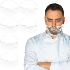 new 100 Pcs Beard Nets Food Service, Elastic Comfortable Guards Protective... 07FC0E-D4 - KOEEK