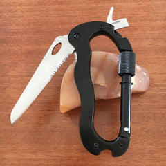 EDC Multi-Tool Carabiner Keychain Screwdriver Key Holder Outdoor Camping Hunting 07FC0E-D4 - KOEEK
