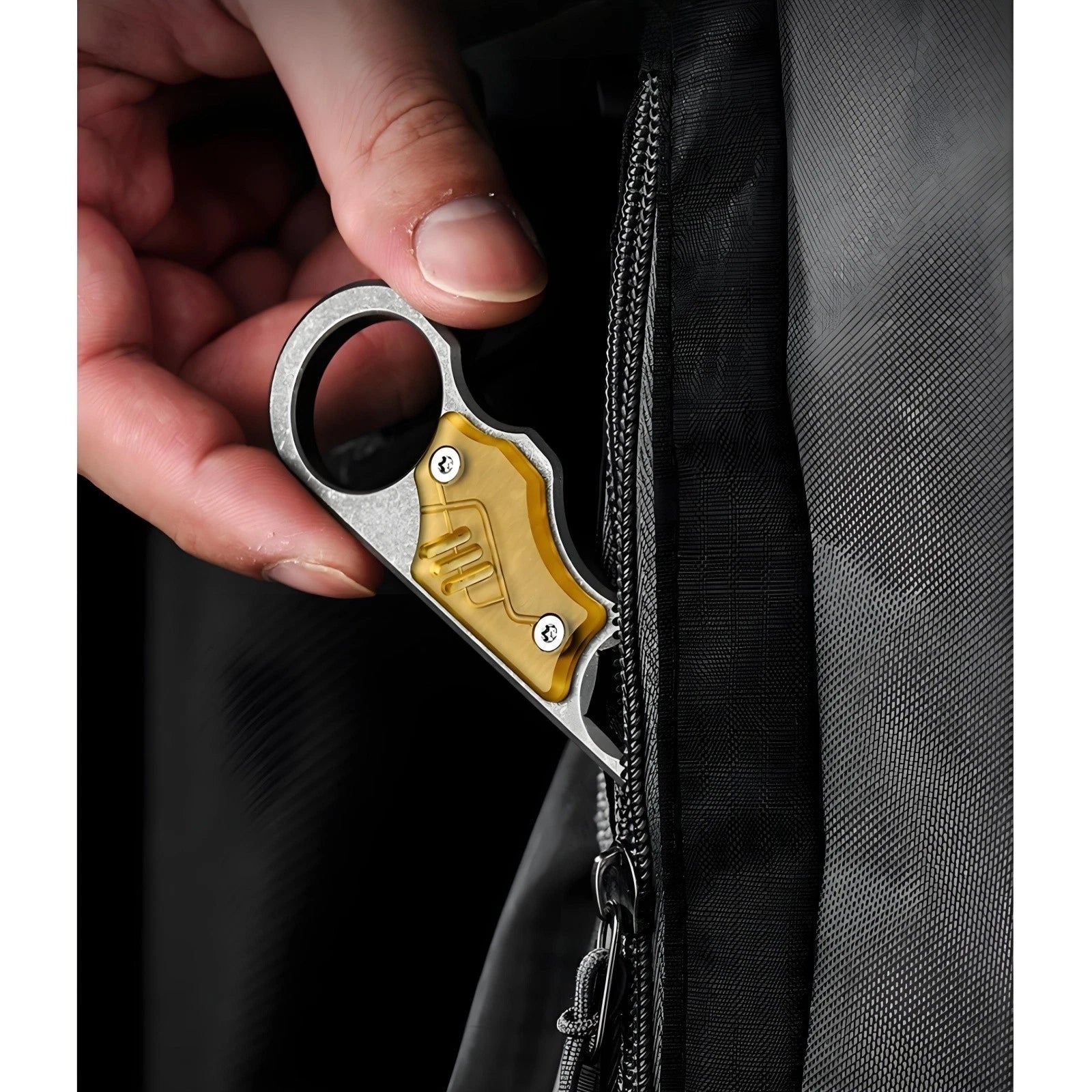 Titanium Alloy EDC Pry Bar Multi Tool Bottle Opener Wrench Outdoor Camping Tool 07FC0E-D4 - KOEEK