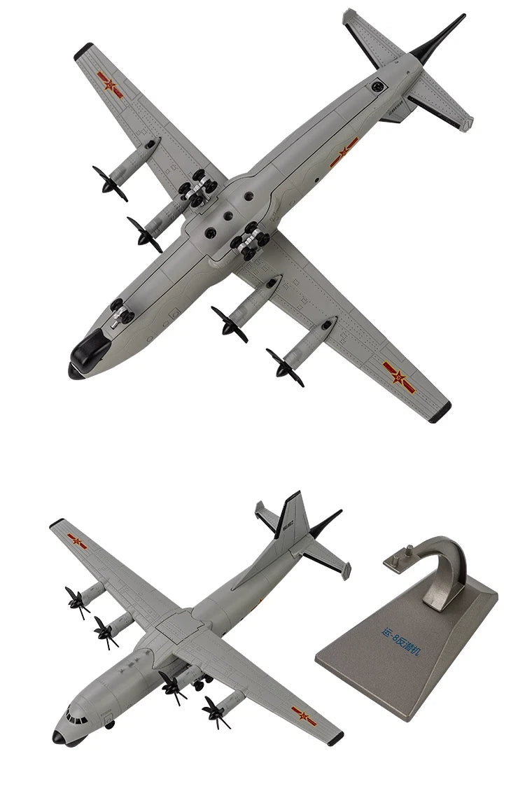 AF1 1/200 PLA Y-8 Anti-submarine Aircraft Finished Diecast Model 07FC0E-D4 - KOEEK