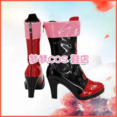Suicide Squad ISEKAI Harley Quinn High-heeled Shoes Boot Accessories Halloween 07FC0E-D4 - KOEEK
