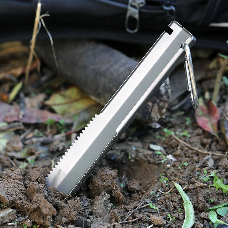Titanium Shovel Camping Portable Digging Multifunctional Gardening Shovel 07FC0E-D4 - KOEEK