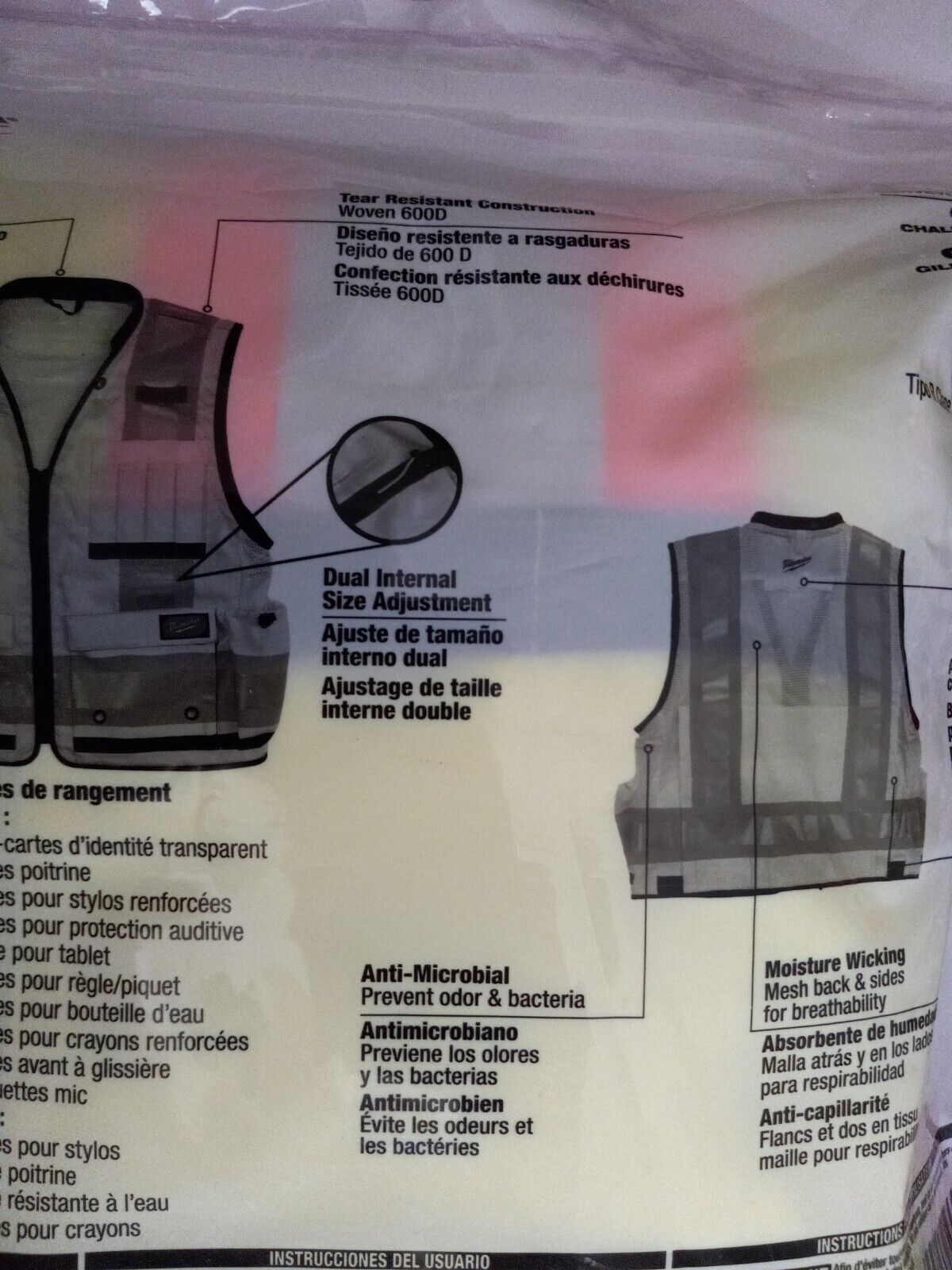 ny Milwaukee Class 2 Surveyor's High Visibility Gul sikkerhedsvest -