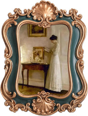 new Small Vintage Picture Frames 2.5x3.5 Antique Victorian Oblong, Green 07FC0E-D4 - KOEEK