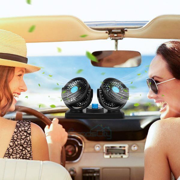 ny 360° Ventiladores Abanicos Para Camiones Carros Portatil Oppladbar USB