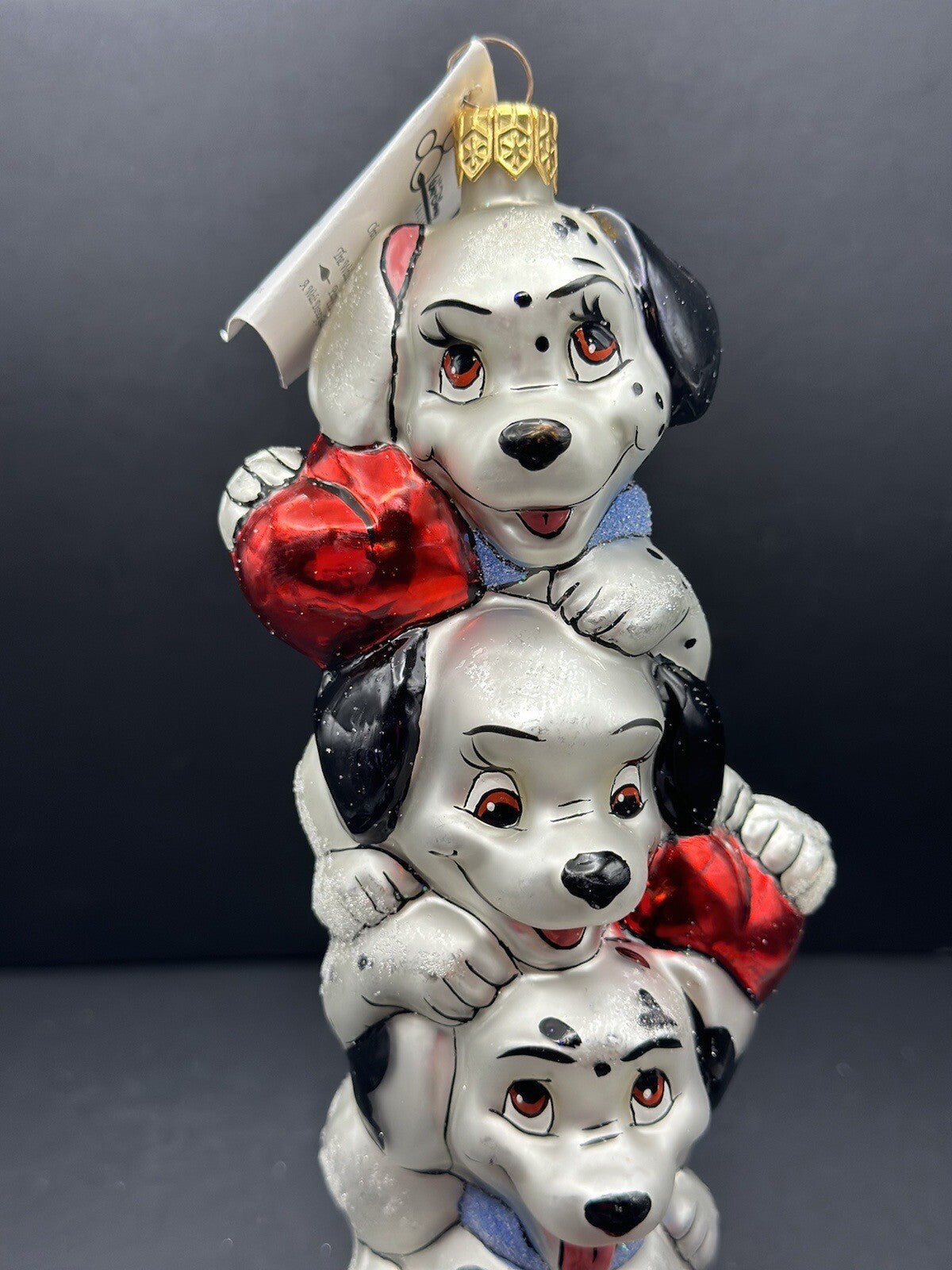 '97 Disney Christopher Radko 101 DALMATIONS PUPPY POLE Ornament  BOX CHRISTOPHER RADKO - KOEEK
