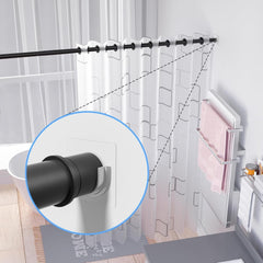 new Shower Rod Holder with Strong Adhesive, 4 Pack Curtain Clear 07FC0E-D4 - KOEEK