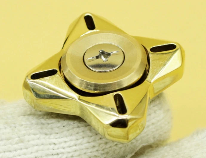 Brass Hand Twisting Spinning Top Toy Gyro Multi-function Gyroscope EDC Toys 07FC0E-D4 - KOEEK