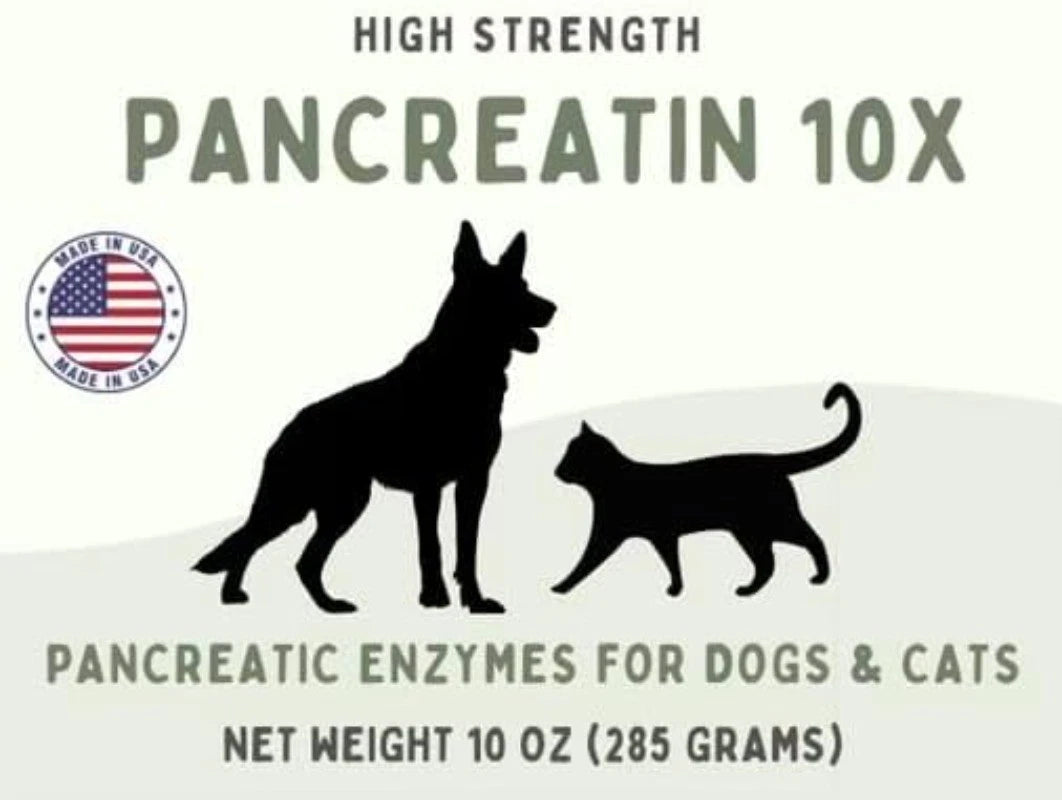 Pancreatic Enzyme Formula for Dogs and Cats High Concentration  10 oz (285 g) 07FC0E-D4 - KOEEK