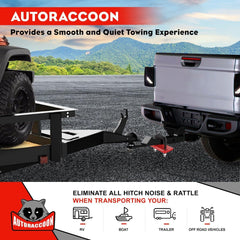 new Hitch Tightener Anti-Rattle Clamp - Heavy Duty Stabilizer for 1.25" Red 07FC0E-D4 - KOEEK