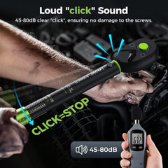 new 3/8-Inch Drive Click Torque Wrench - Inch (5-50ft.-lb.) Single, Green 07FC0E-D4 - KOEEK