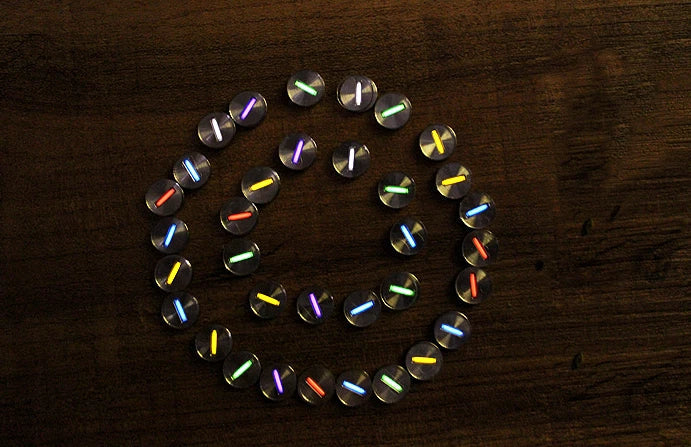 EDC TC4 Titanium Alloy Patch Light Night Self-luminous Signal Lamp Patch Toy 07FC0E-D4 - KOEEK
