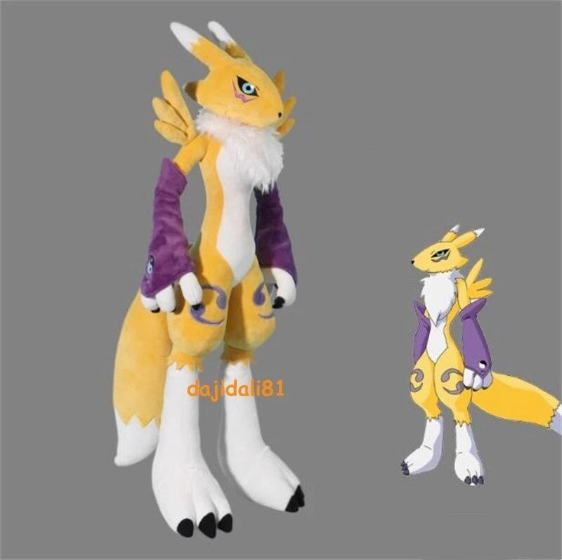 Digimon Adventure Renamon 80cm Cartoon Pillow Plush Doll Stuffed Toy Collection 07FC0E-D4 - KOEEK