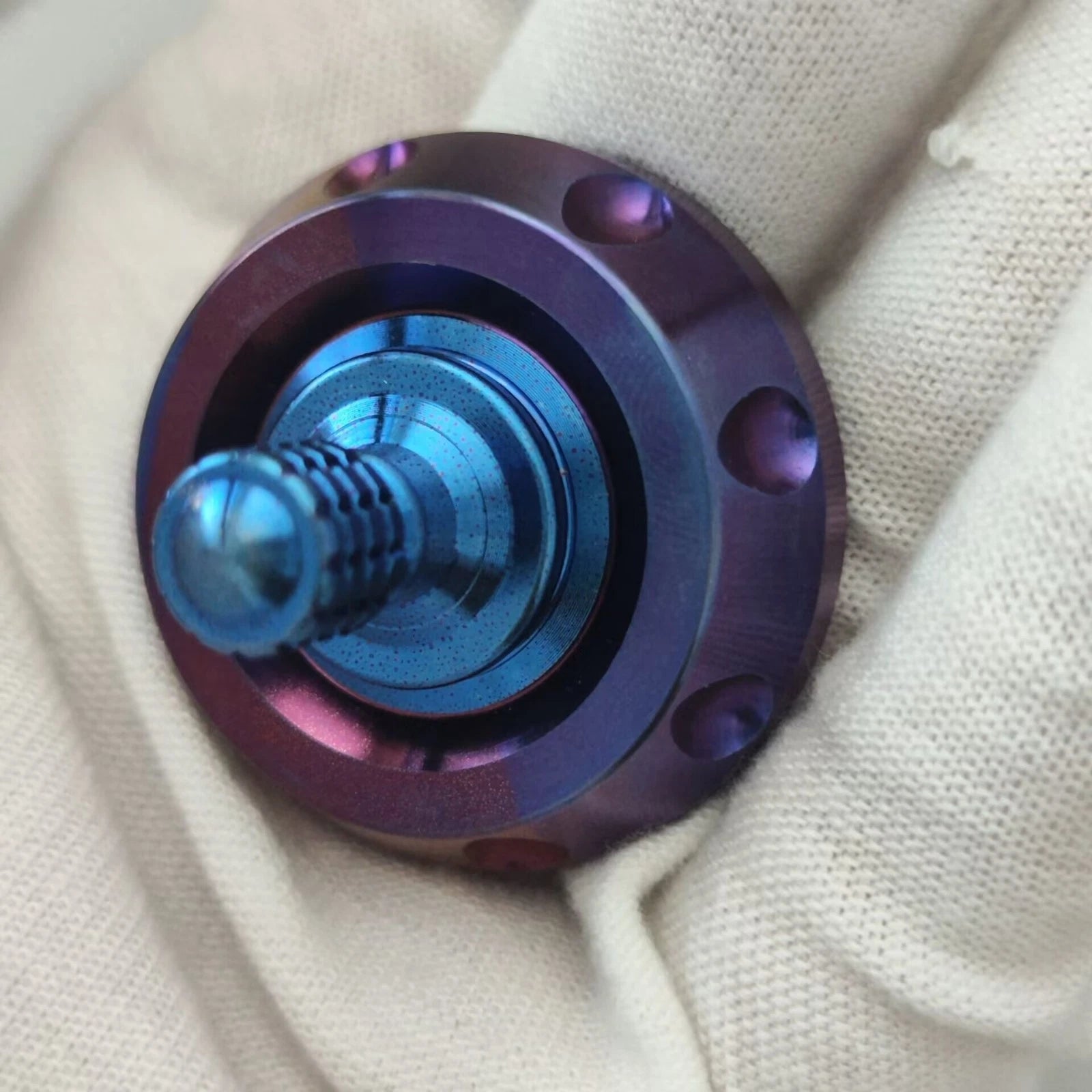 Titanium Alloy Spinning Top EDC Toy Top Spinner Mental Stress Relief Fidget Toys 07FC0E-D4 - KOEEK