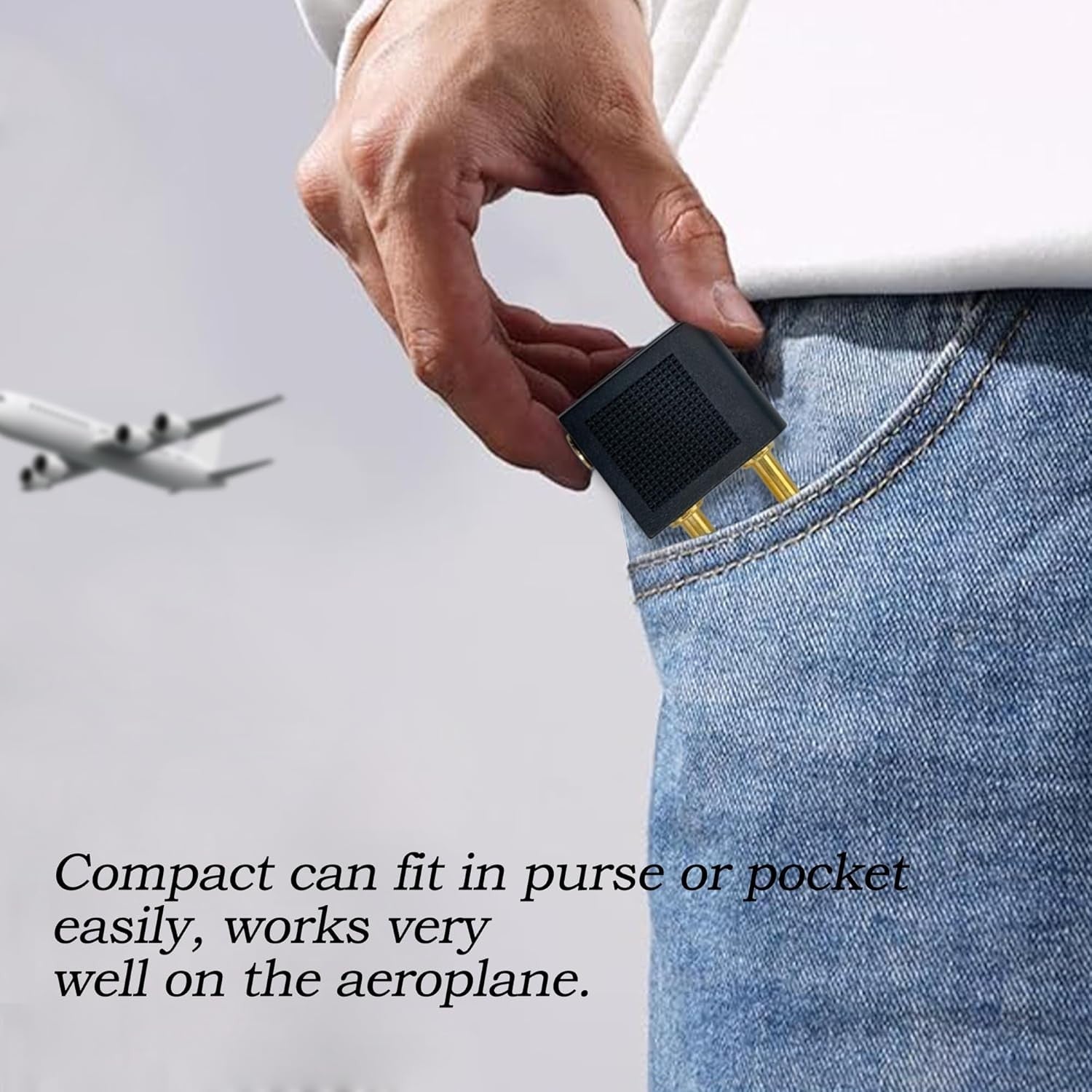 new BlingKingdom 3 PCS Airplane Flight Headphone Adapter, Dual 3.5mm Male to... BLINGKINGDOM - KOEEK
