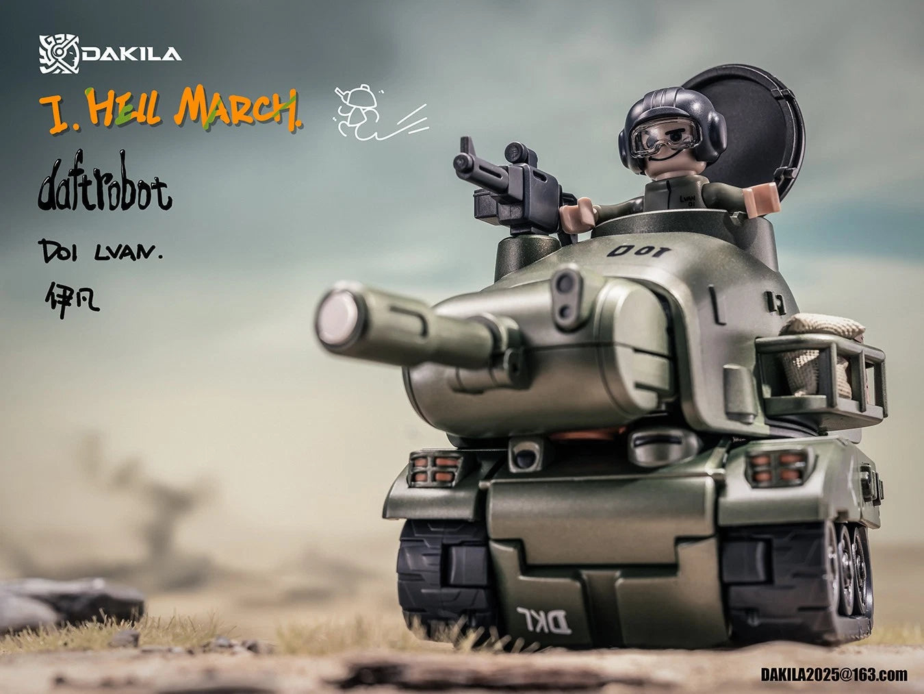 In Stock DAKILA DAFTBOTS D01 LVAN Ivan Robot Collectible Action Figure Model DAKILA - KOEEK
