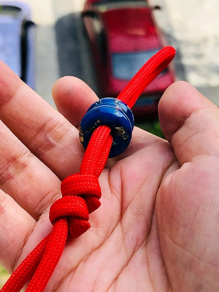 Resin Knife Lanyard Bead Necklace Bracelet Paracord Pendant Making Bead EDC 07FC0E-D4 - KOEEK