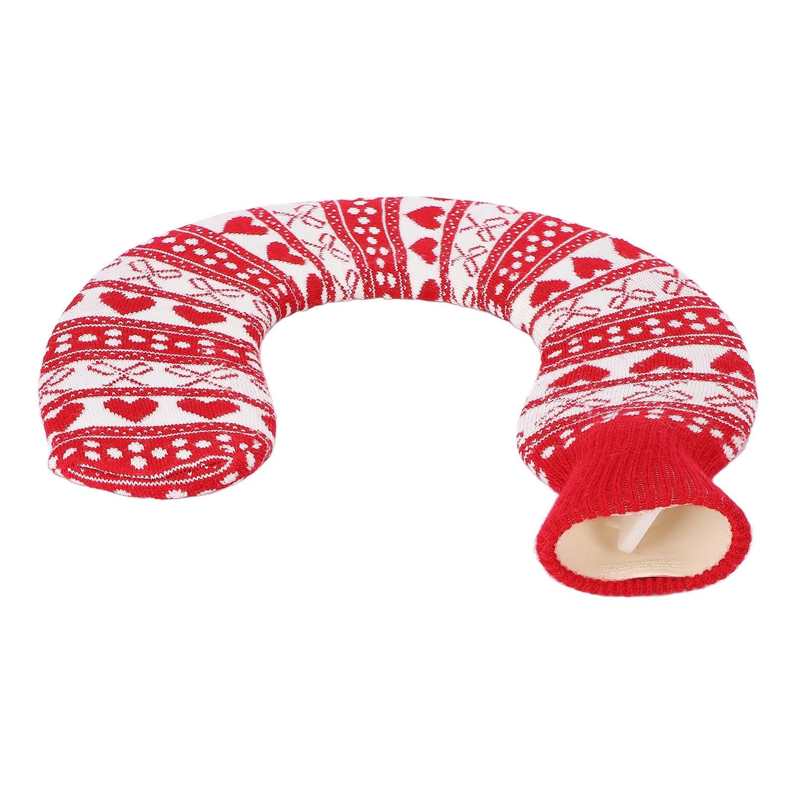 new 1L U Shaped Hot Water Bag Neck Shoulder Knitted Cover For Winter(Type 2 ) HGF koeek - KOEEK