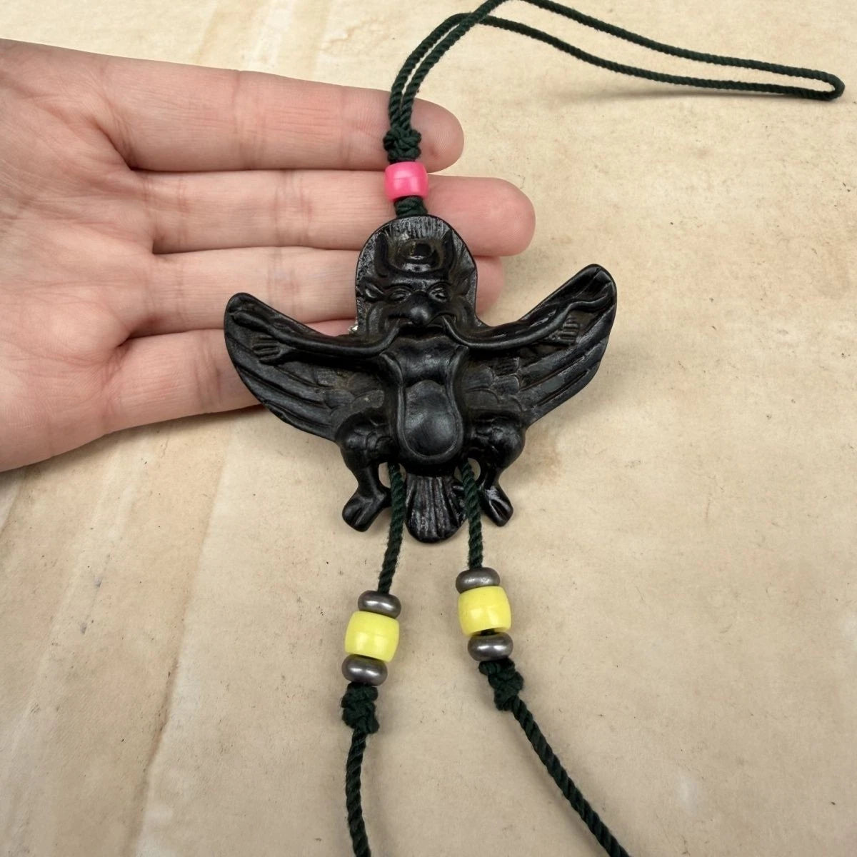 Tibetan Garuda Pendant Amulet Brass Bird Necklace Collectible 07FC0E-D4 - KOEEK