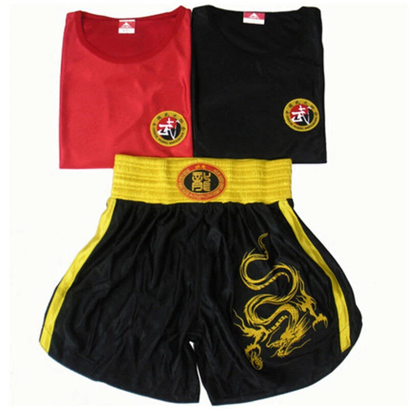 Men Women Boxing Sanda Uniform MMA Muay Thai Kung Fu Martial Arts Dragon 07FC0E-D4 - KOEEK