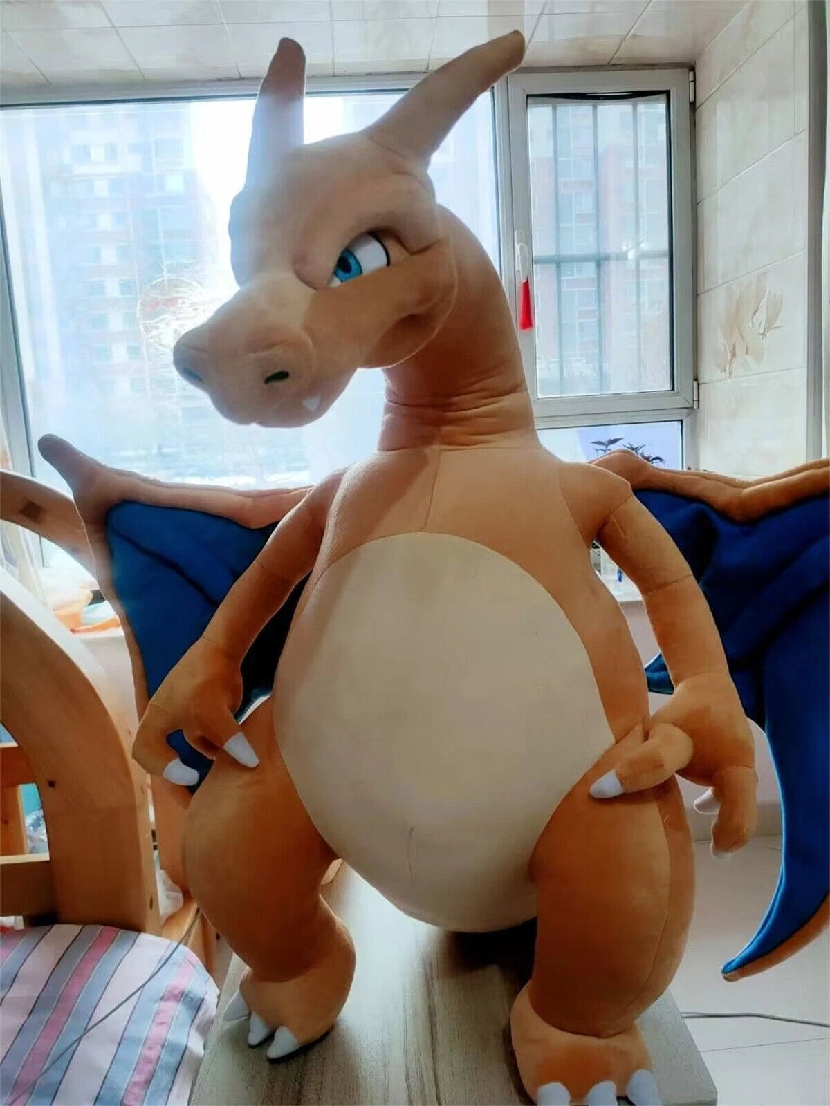 31" Charizard Plush Doll Anime Cartoon Giant Stuffed Toy Pillow Collection Gift 07FC0E-D4 - KOEEK