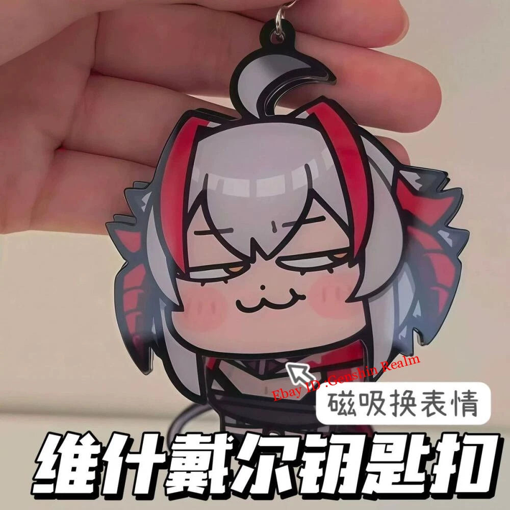 Anime Arknights Wiš'adel Acrylic Keychain Backpack Pendant Decor Gift 07FC0E-D4 - KOEEK