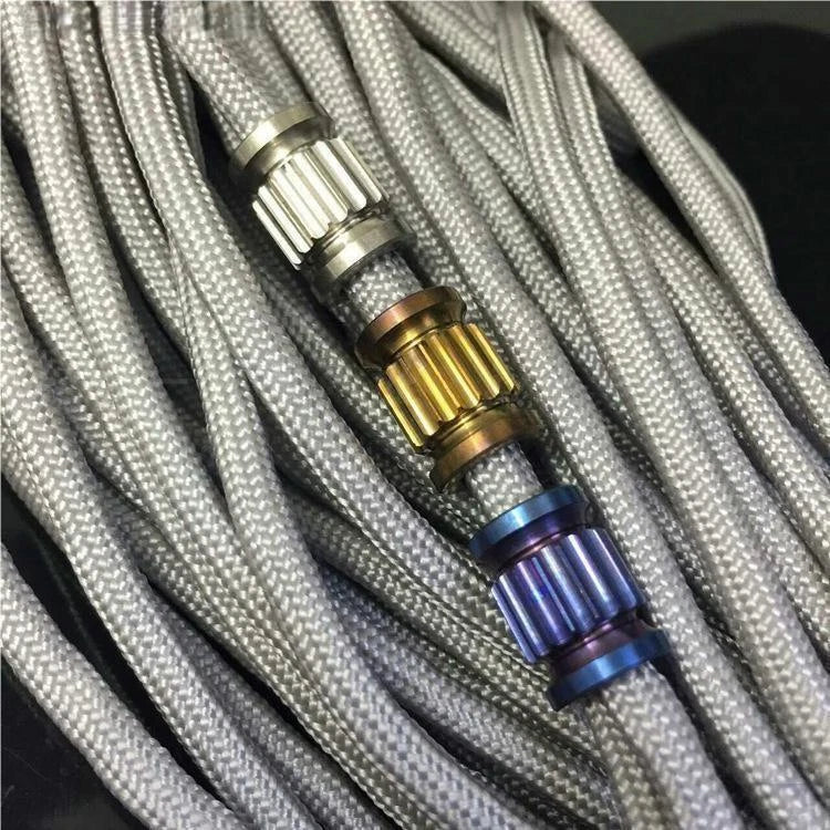 Titanium Alloy Knife Lanyard Bead Paracord Pendant Bracelet Making EDC DIY 07FC0E-D4 - KOEEK