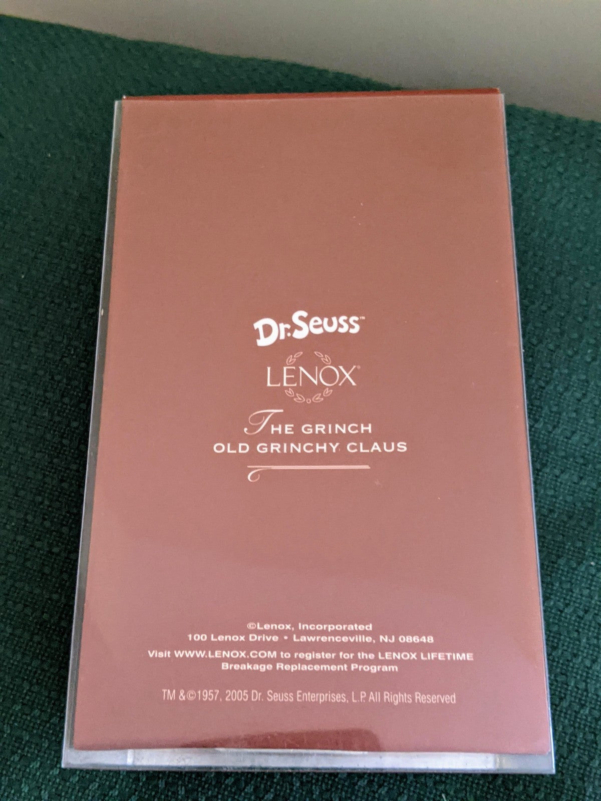 2005 LENOX "THE GRINCH OLD GRINCHY CLAUS" CHRISTMAS ORNAMENT PORCELAIN NIB OTHER LENOX - KOEEK