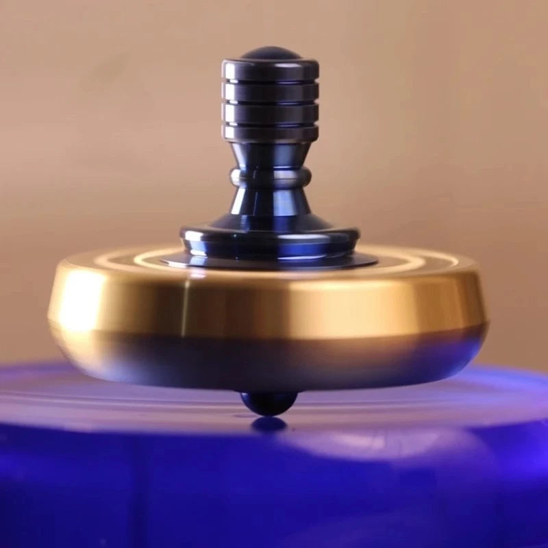 Titanium Alloy Handle Brass Spinning Top Ceramic Bead EDC Fidget Spinner Toys 07FC0E-D4 - KOEEK